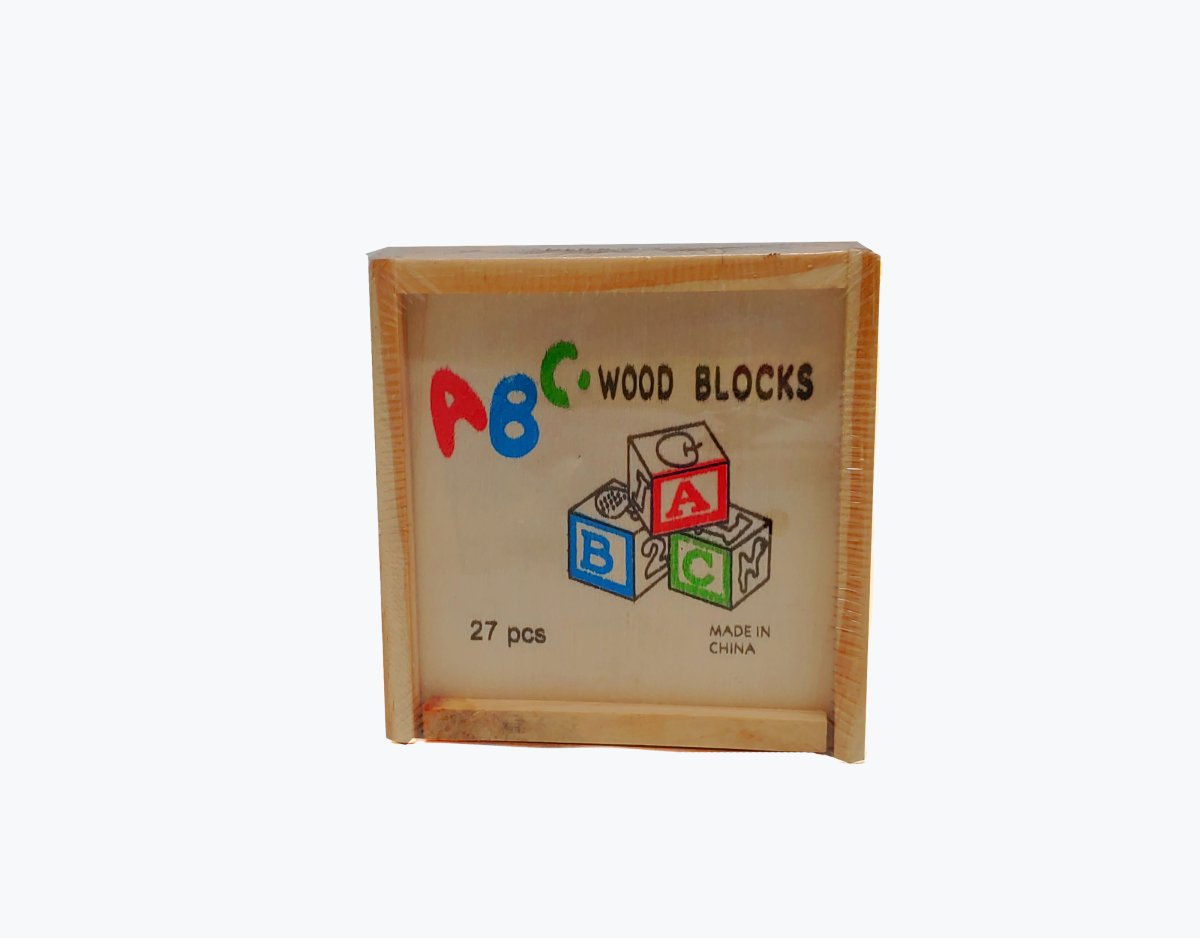 Abc cubo de madera 