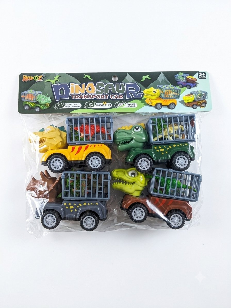 Carro dino con jaula 