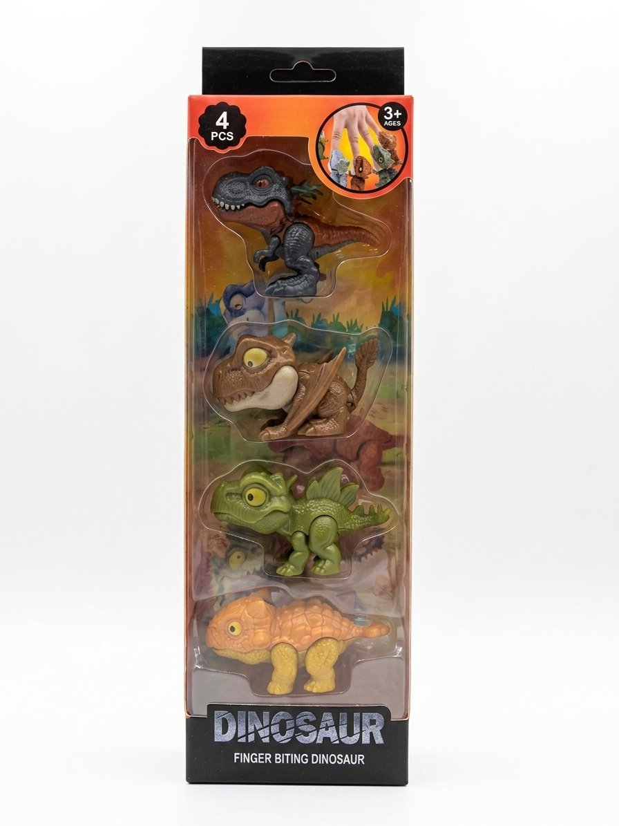 Dinosaur finger biting 