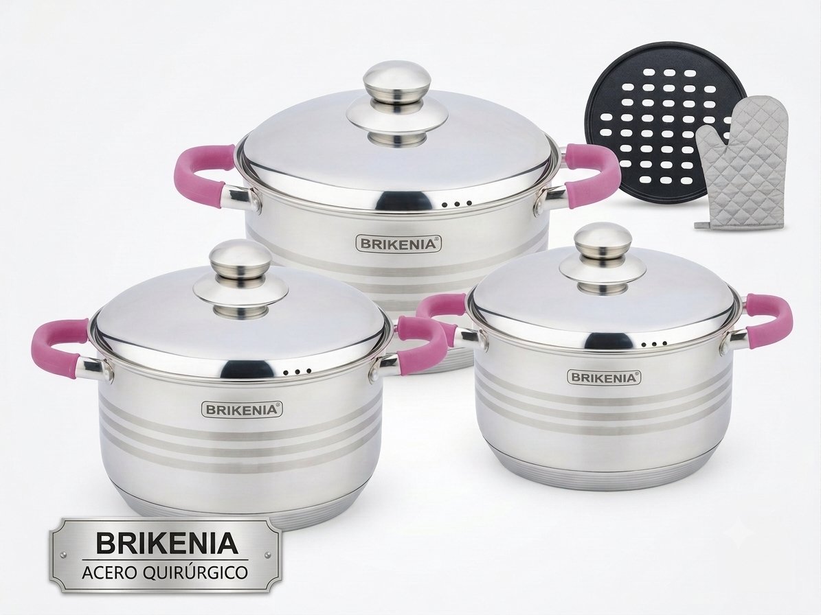 Juego ollas Brikenia 28-30-32cm