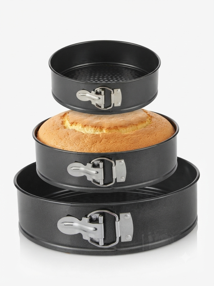 Molde torta 3pcs FDA redondos 