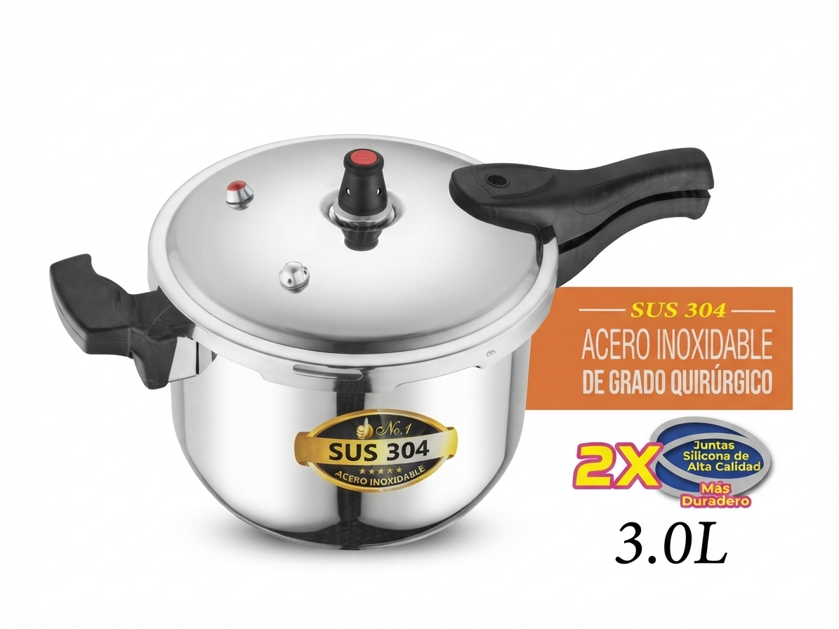Olla a Presión Rosmania Acero inoxidable 3.0 L 