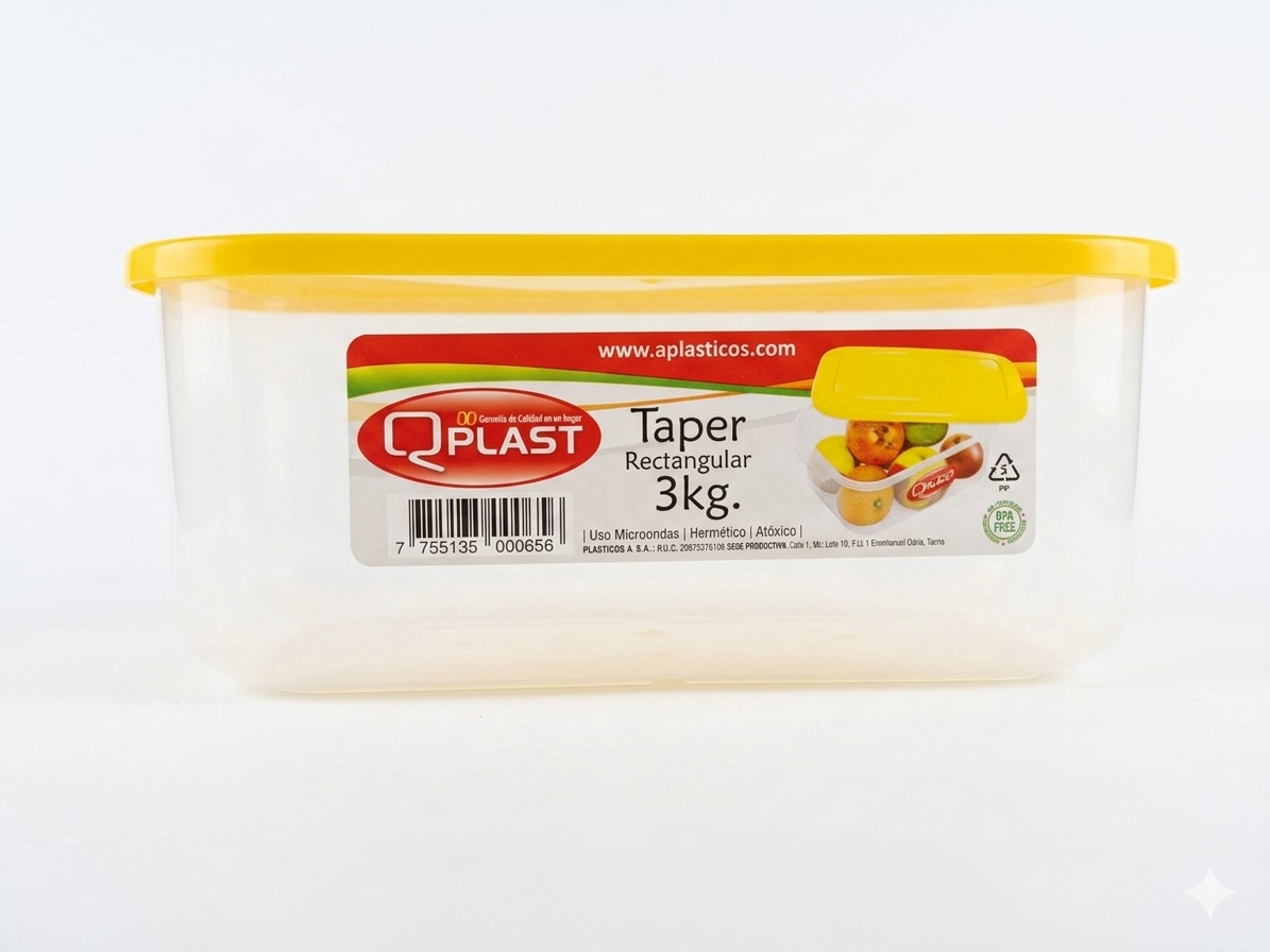 qplast taper rectangular 3kg.