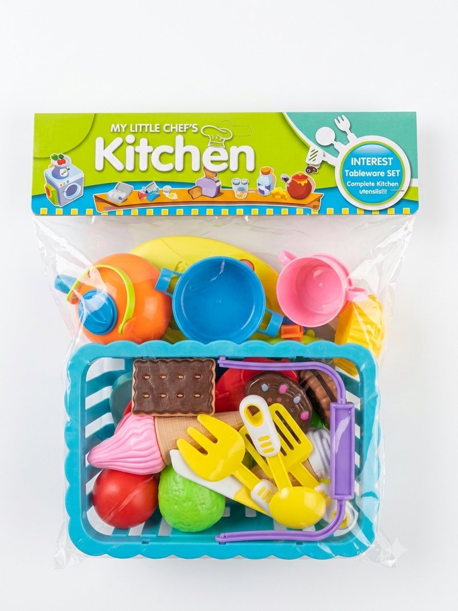 Set cocina con canasta 